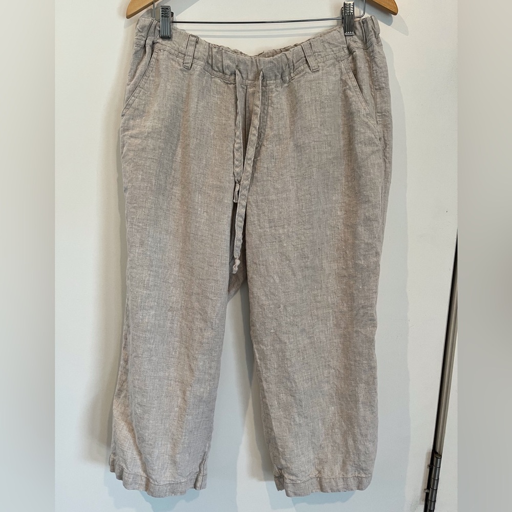 Linen capris women’s pants